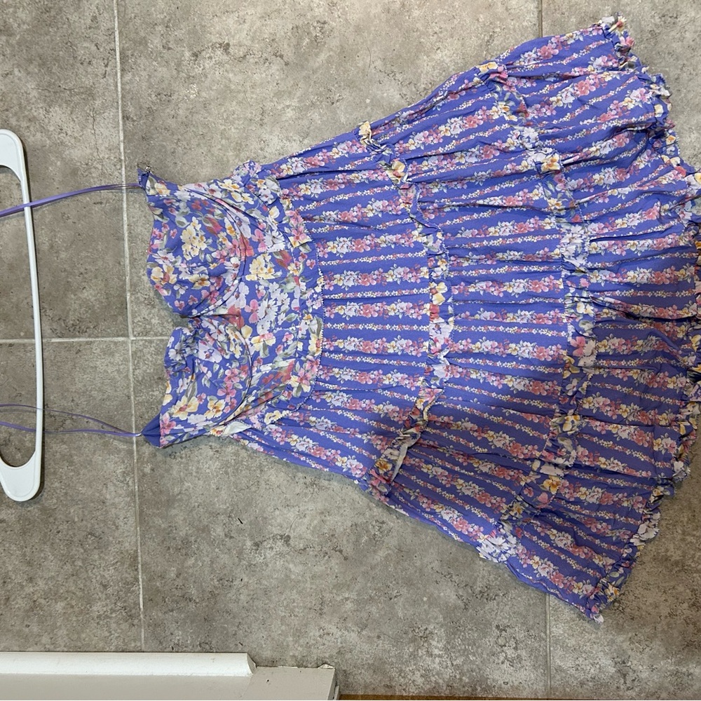 Altar'd State Floral Purple Dress